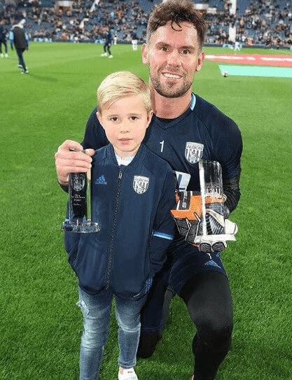 Ben Foster With His Son